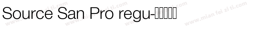 Source San Pro regu字体转换